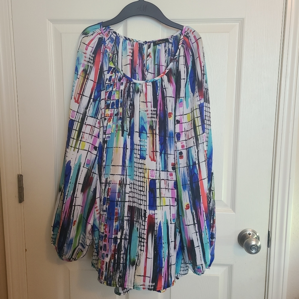 Cupio Women's watercolor Blouse